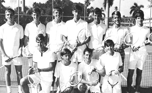 Palm Beach High School 1967 boys tennis team